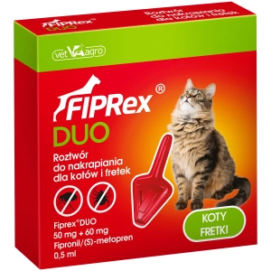 Fiprex DUO Kot/Fretka na kleszcze 50mg+60mg