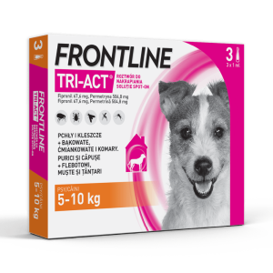 FRONTLINE TRI-ACT®  5-10 kg Ultraszybka* potrójna ochrona przed pasożytami 