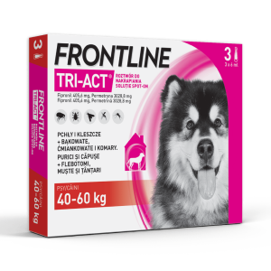 FRONTLINE TRI-ACT®  40-60 kg Ultraszybka* potrójna ochrona przed pasożytami   