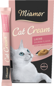 Miamor Cat Cream smakołyk dla kota pasta z łososiem 6x15g