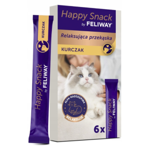 FELIWAY HAPPY SNACK uspokajający przysmak przekąska dla kota KURCZAK 15g 1 szt