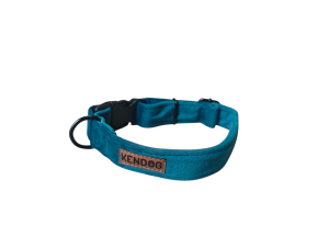 Obroża Kendog dla psa handmade welurowa  – Velvet Turkus S