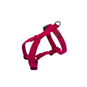 Szelki welurowe dla psa guard handmade – Velvet Fuchsia M 