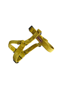 Szelki welurowe dla psa guard handmade – Velvet Olive S