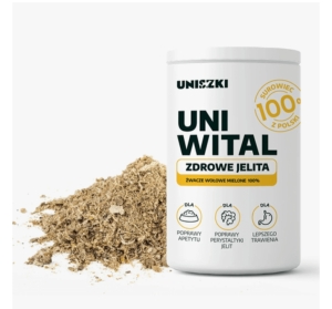 Uniszki Uniwital Zdrowe Jelita 180g Suplement Dla Psa Mielone Żwacze Wołowe